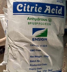 CITRIC ACID ANHYDROUS – C6H8O7